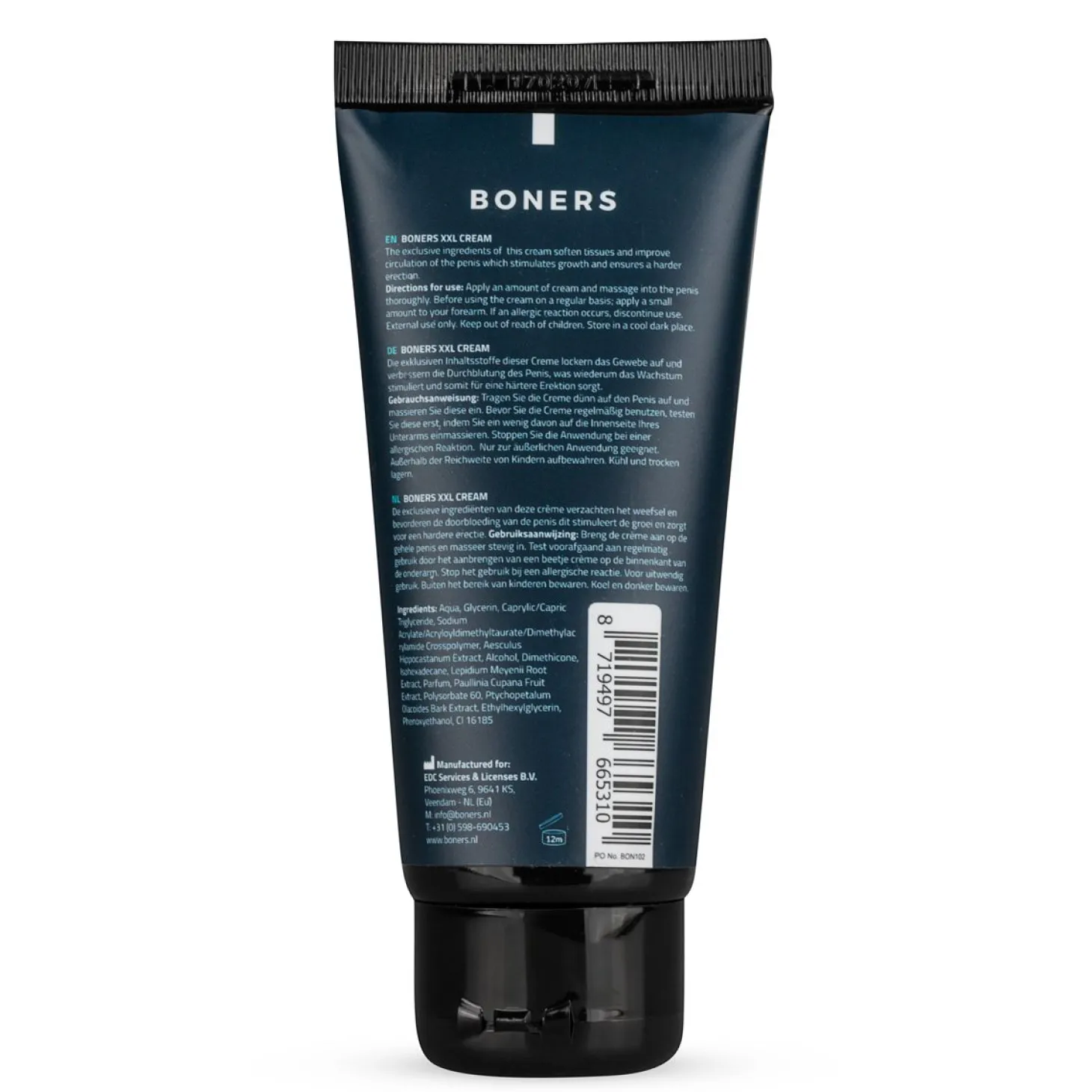 Boners - Crème stimulante pour pénis XXL -100 ml