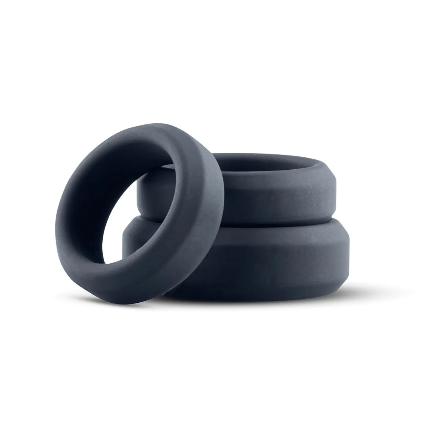 Boners - Kit de 3 anneaux péniens (plats) - Silicone