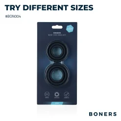 Boners - Lot de 6 anneaux péniens/testiculaires - Silicone