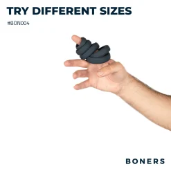 Boners - Lot de 6 anneaux péniens/testiculaires - Silicone