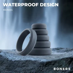 Boners - Lot de 6 anneaux péniens/testiculaires - Silicone