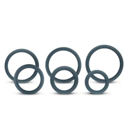 Boners - Lot de 6 anneaux péniens/testiculaires - Silicone