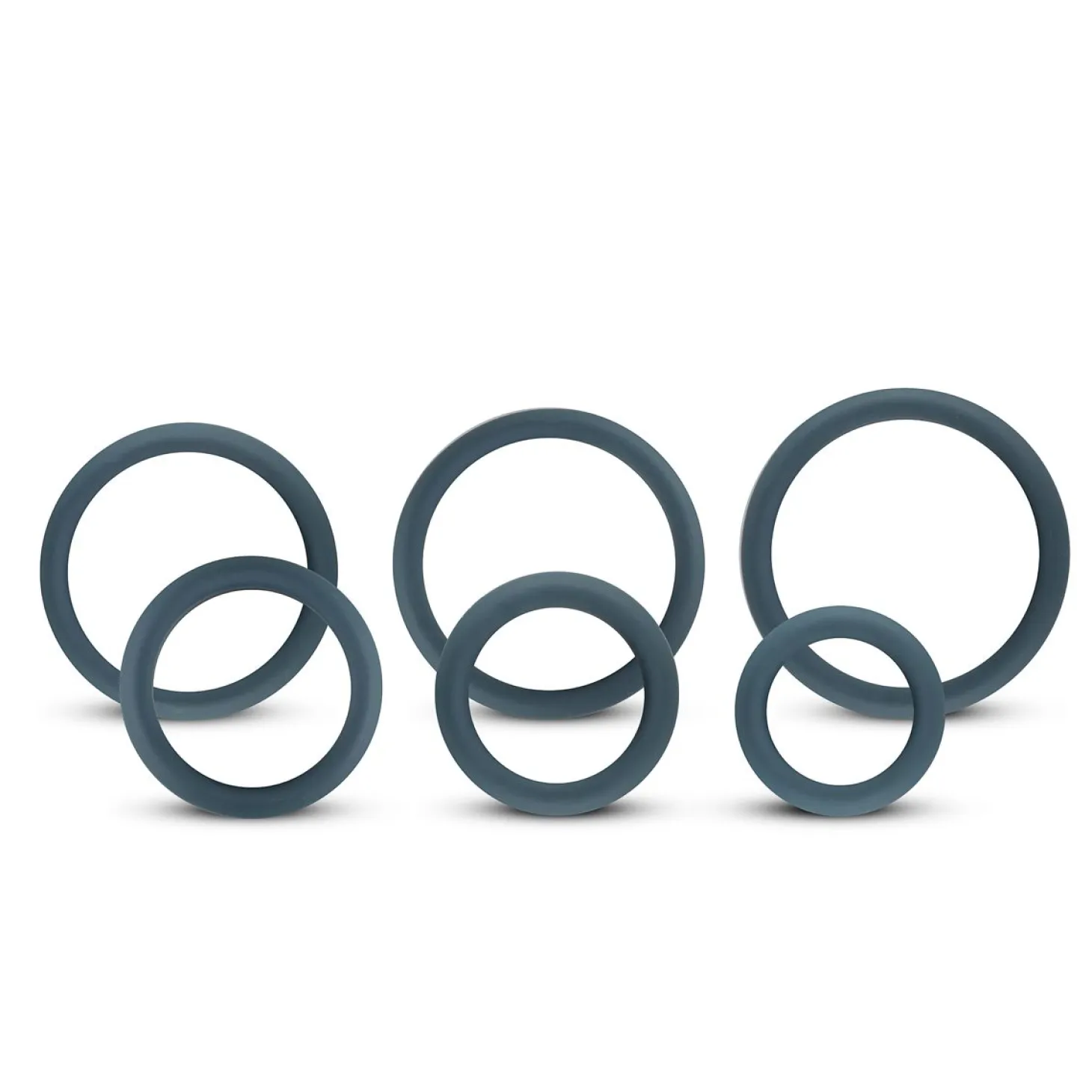 Boners - Lot de 6 anneaux péniens/testiculaires - Silicone
