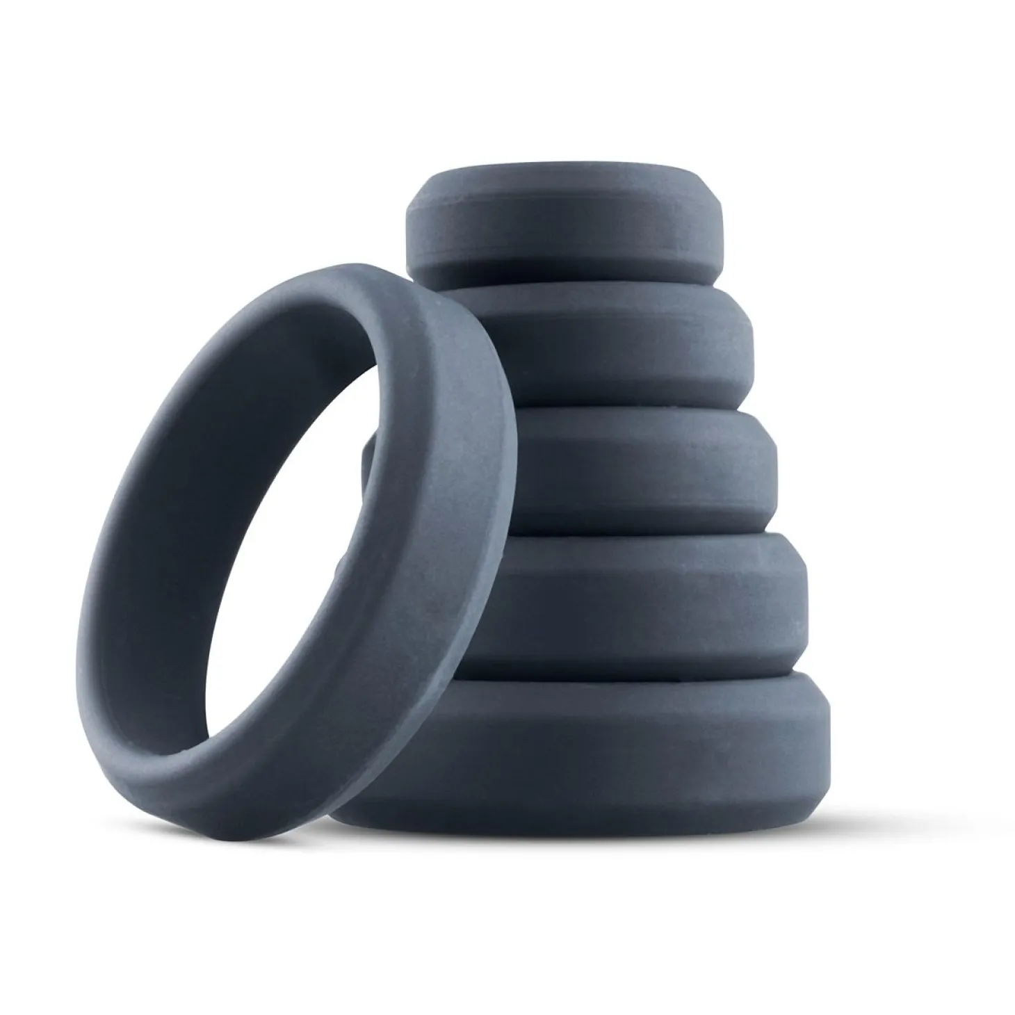 Boners - Lot de 6 anneaux péniens/testiculaires - Silicone