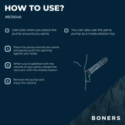 Boners - Pompe à Pénis Automatique avec Masturbateur