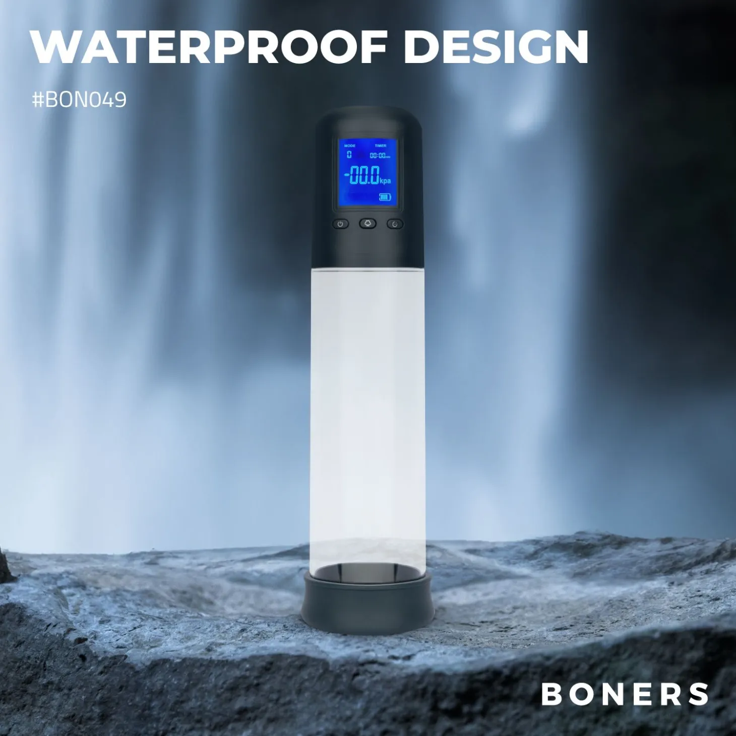 Boners - Pompe à pénis avec écran LCD