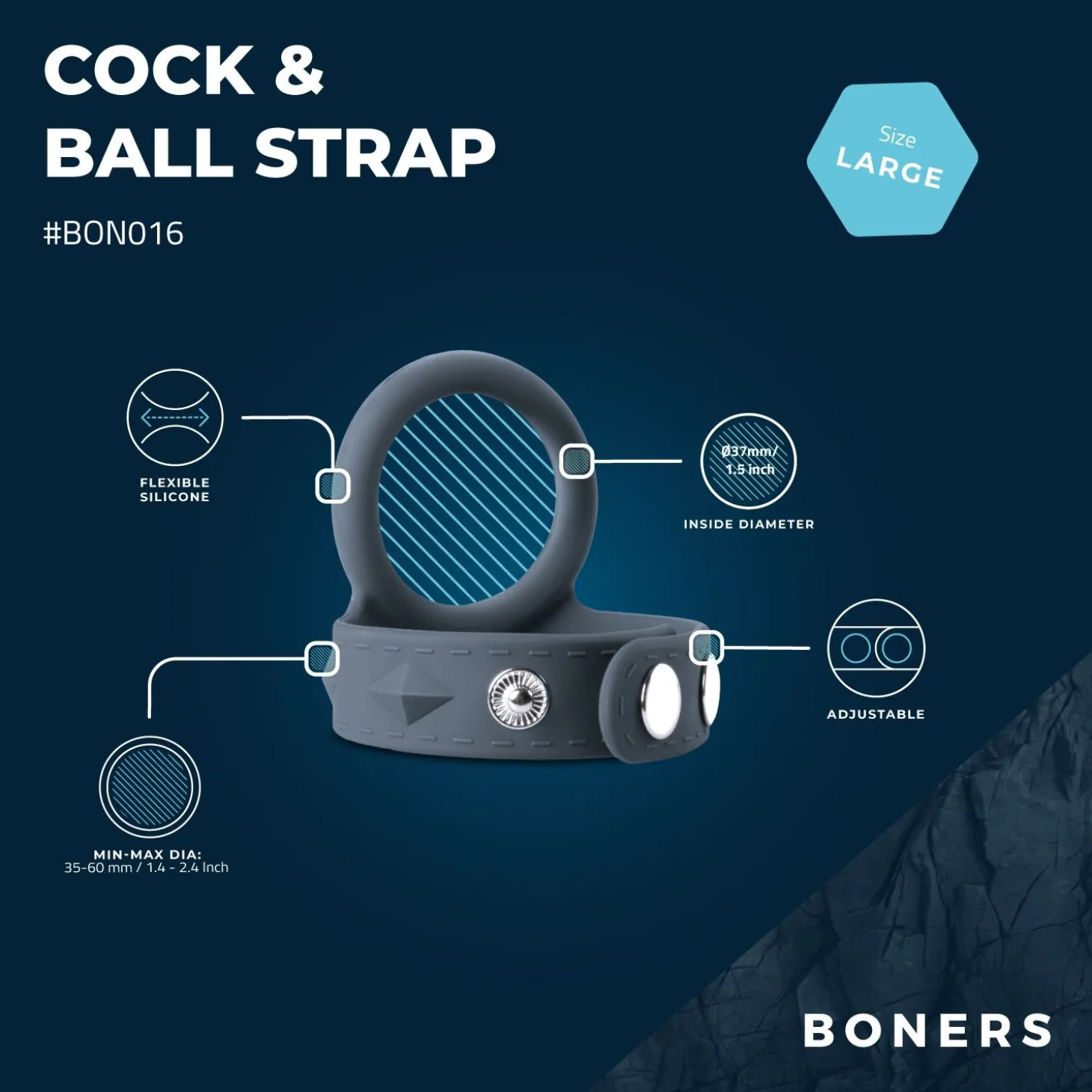 Boners Sangle de pénis et testicules - L
