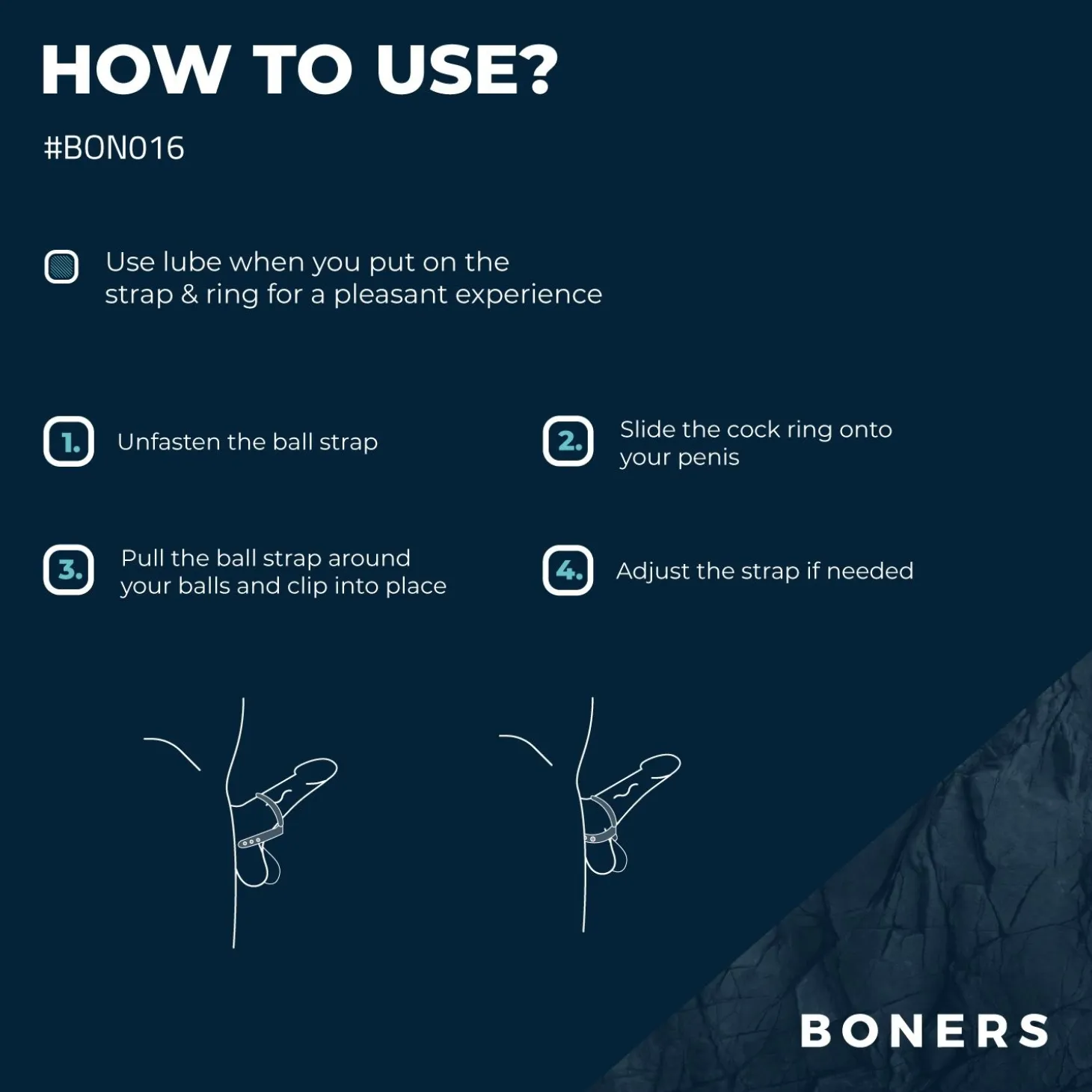 Boners Sangle de pénis et testicules - L