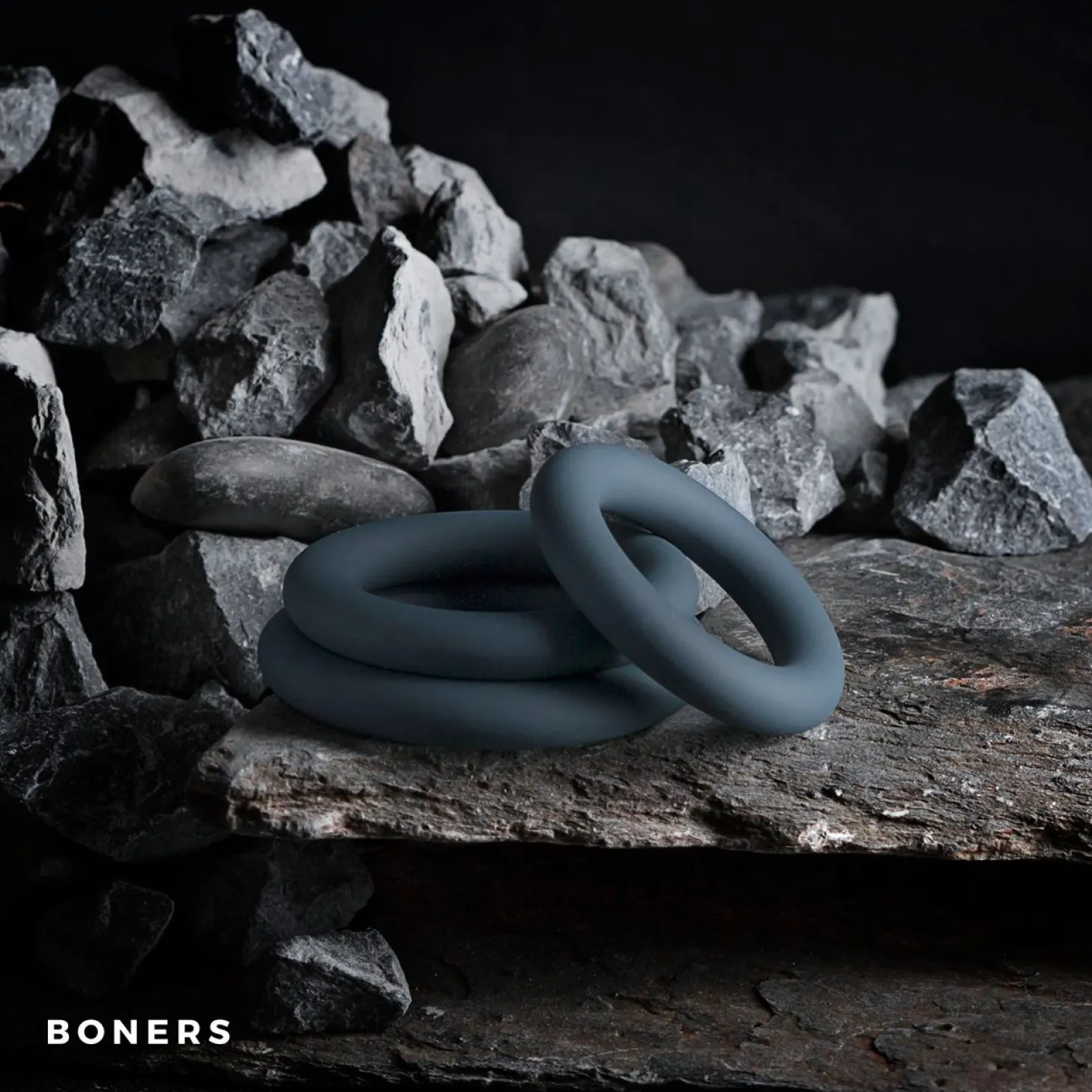 Boners - Set de 3 anneaux péniens - Gris