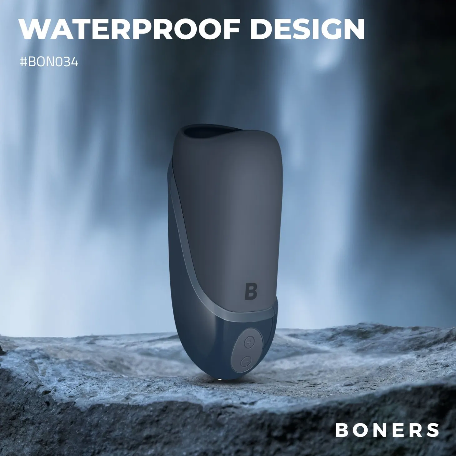 Boners - Simulateur de fellation vibrant - Gris foncé