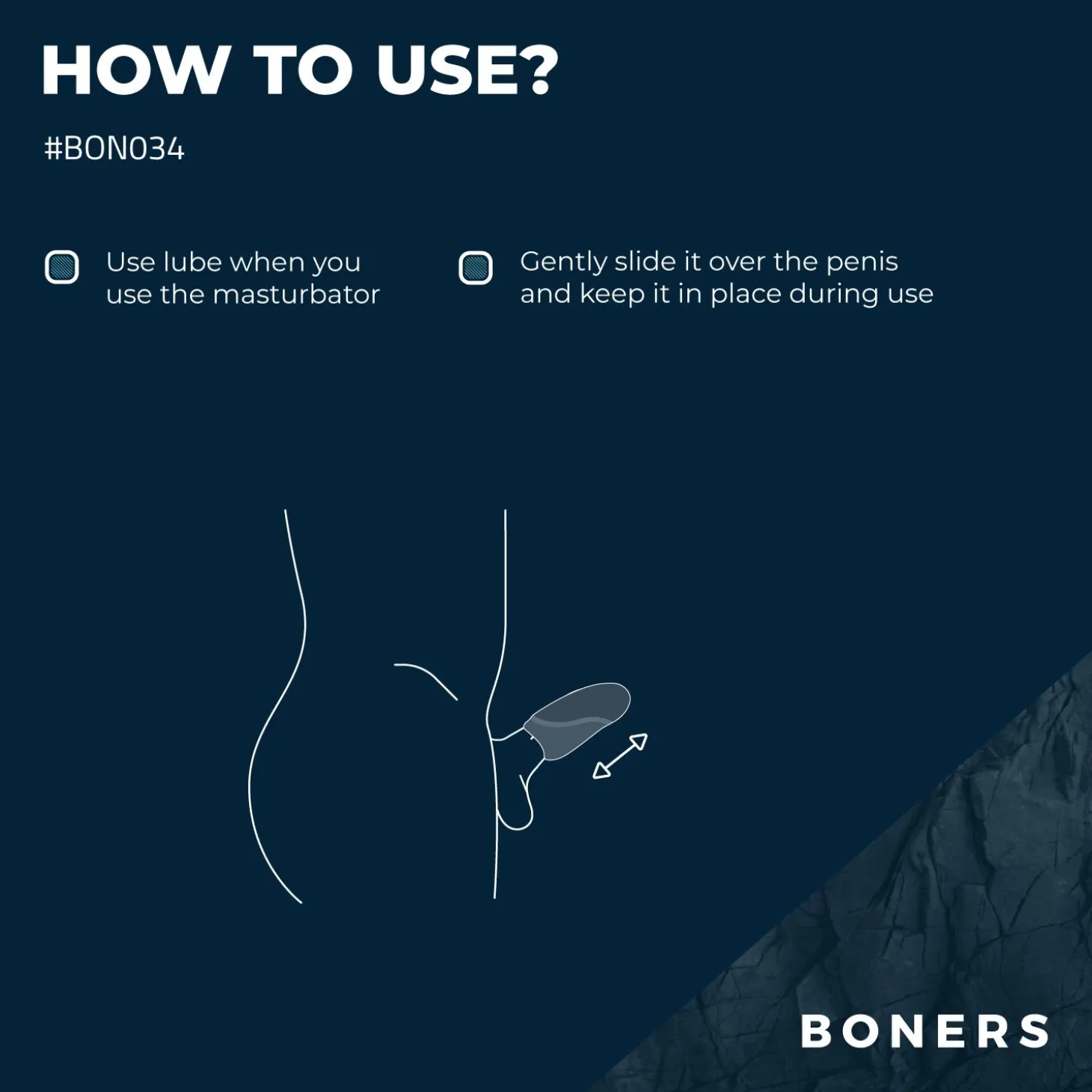 Boners - Simulateur de fellation vibrant - Gris foncé