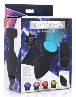 Booty Sparks - Plug anal à voyant LED vibrant - Medium