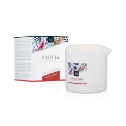 Bougie de massage Exotiq ambre à la vanille - 80 g