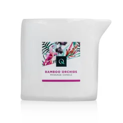 Bougie de massage orchidées en bambou Exotiq - 200 g