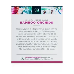 Bougie de massage orchidées en bambou Exotiq - 200 g