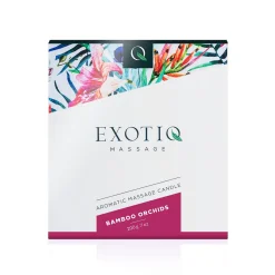 Bougie de massage orchidées en bambou Exotiq - 200 g