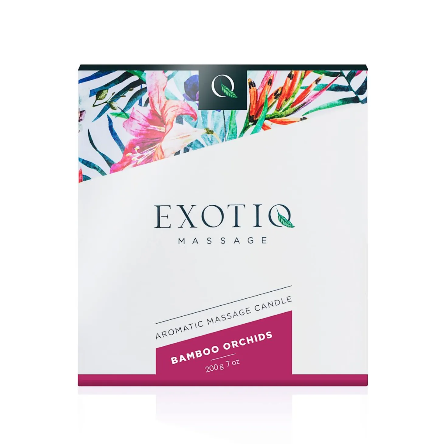 Bougie de massage orchidées en bambou Exotiq - 200 g