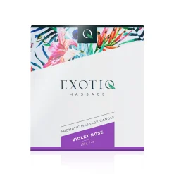 Bougie de massage rose violette Exotiq - 200 g