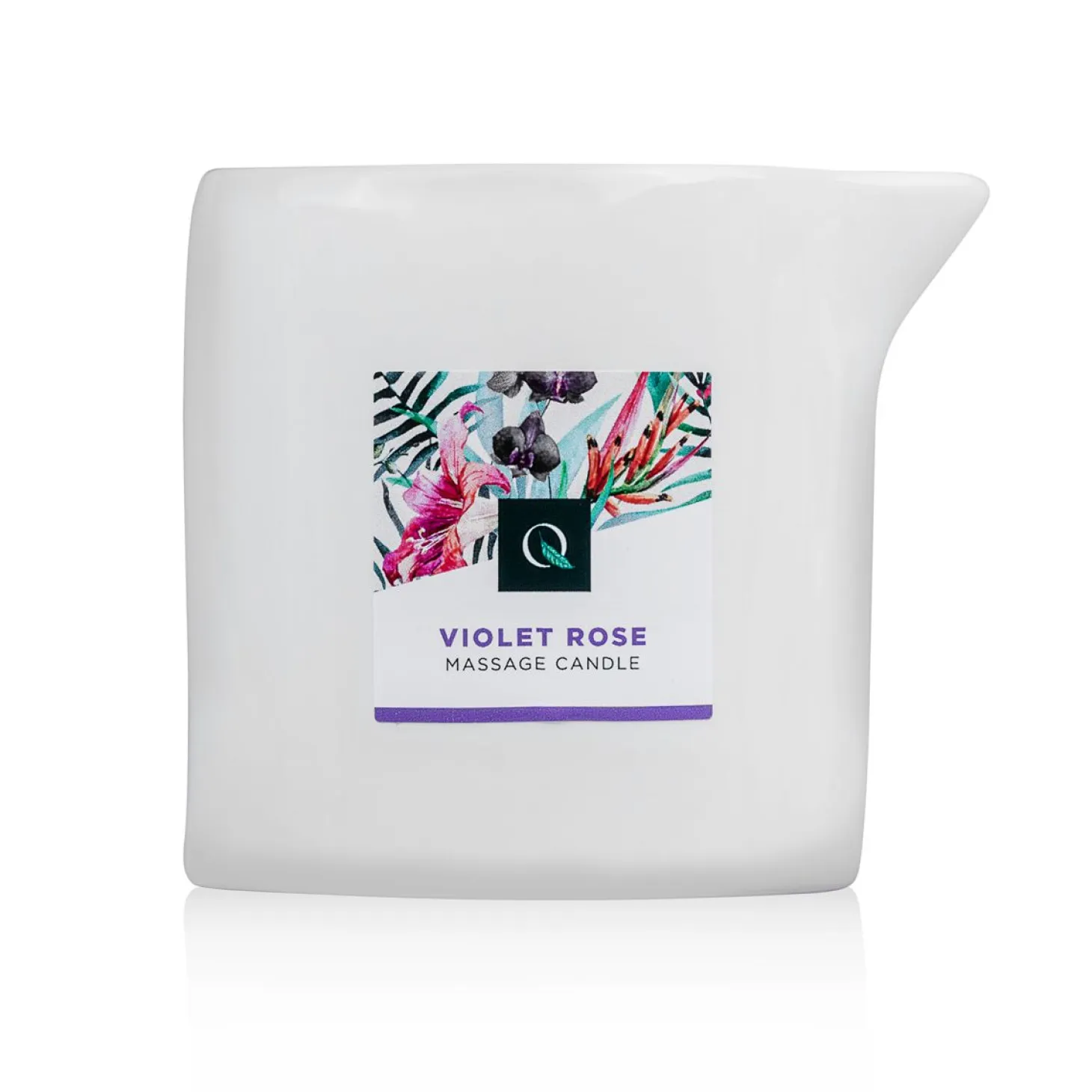 Bougie de massage rose violette Exotiq - 200 g