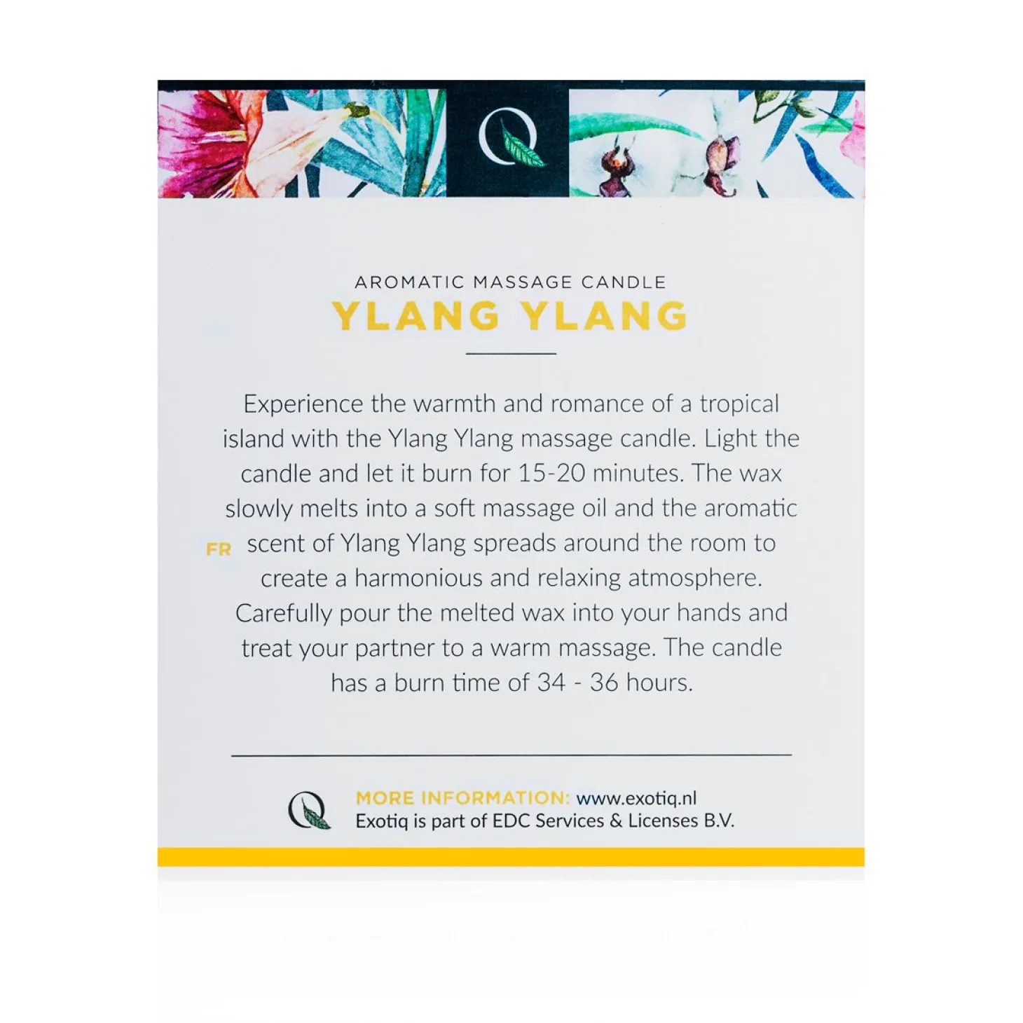 Bougie de massage Ylang Ylang Exotiq - 200 g