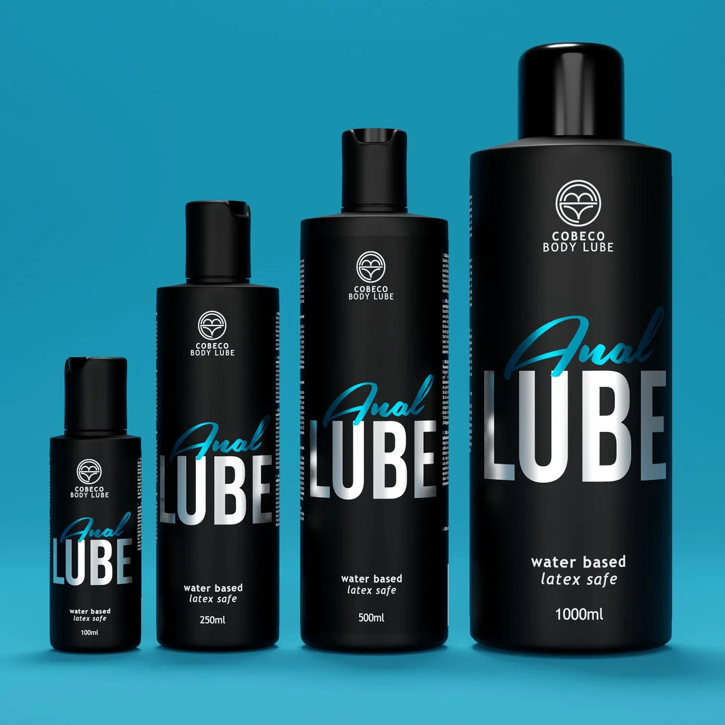 Bouteille à base d'eau de lubrifiant anal Cobeco 250 ml