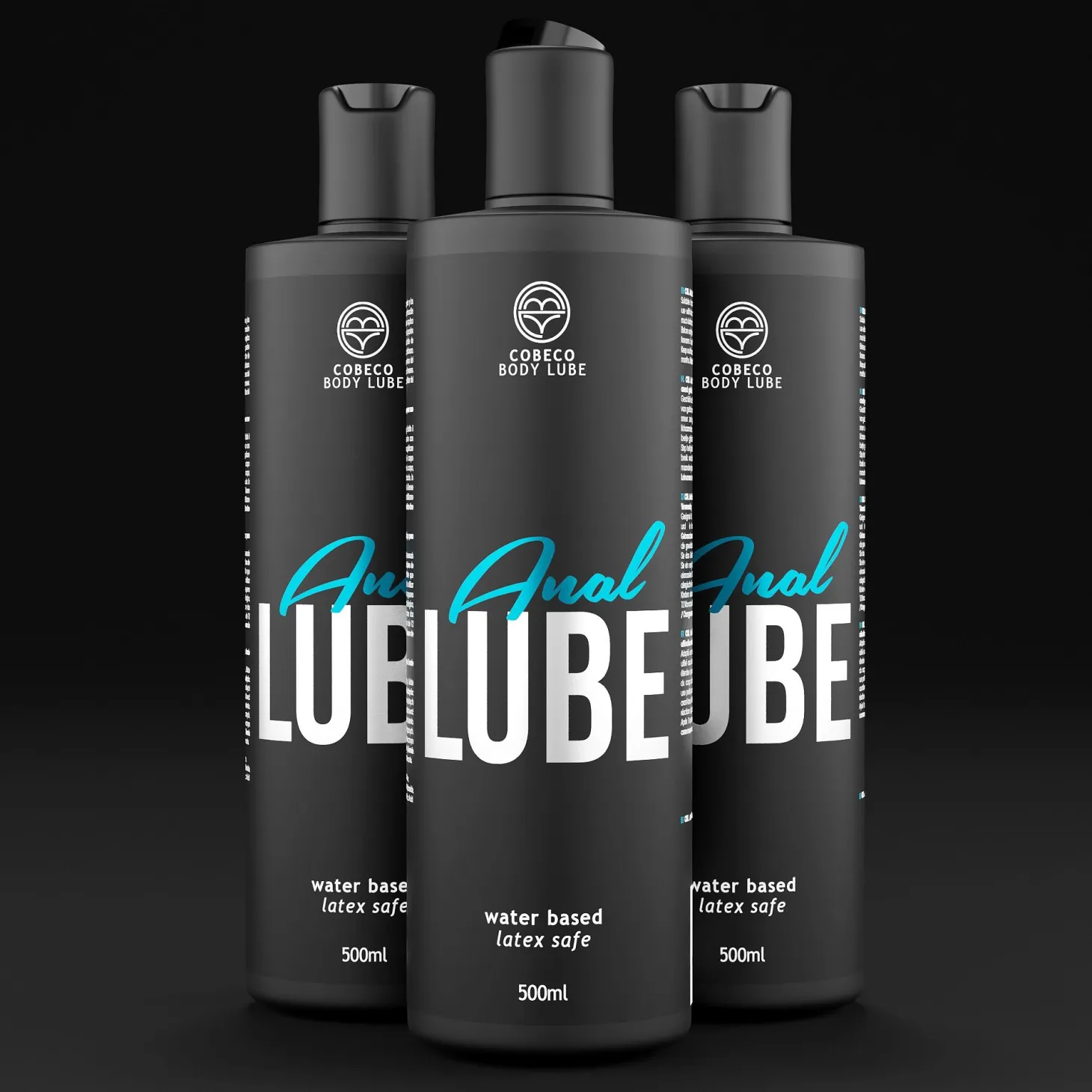 Bouteille à base d'eau de lubrifiant anal Cobeco 250 ml