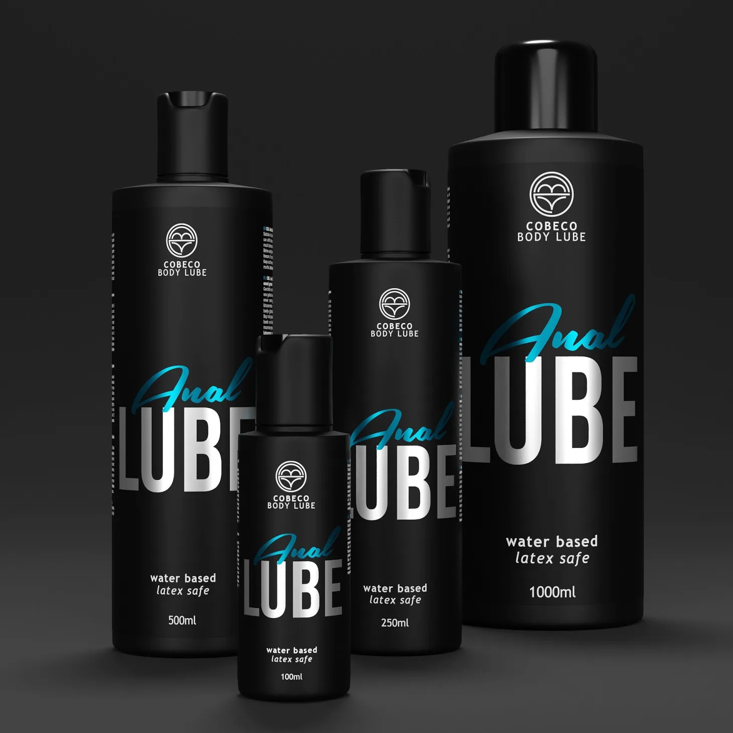 Bouteille à base d'eau de lubrifiant anal Cobeco 250 ml
