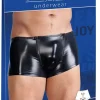 Boxer hommes wetlook avec tirette
