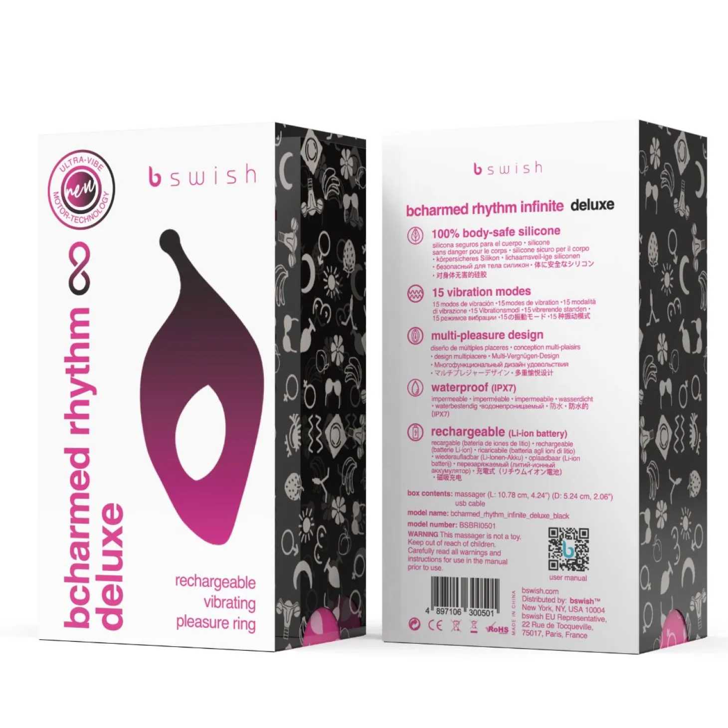 Bswish - Bcharmed Rhythm Infinite Deluxe Vibromasseur Couple - Noir