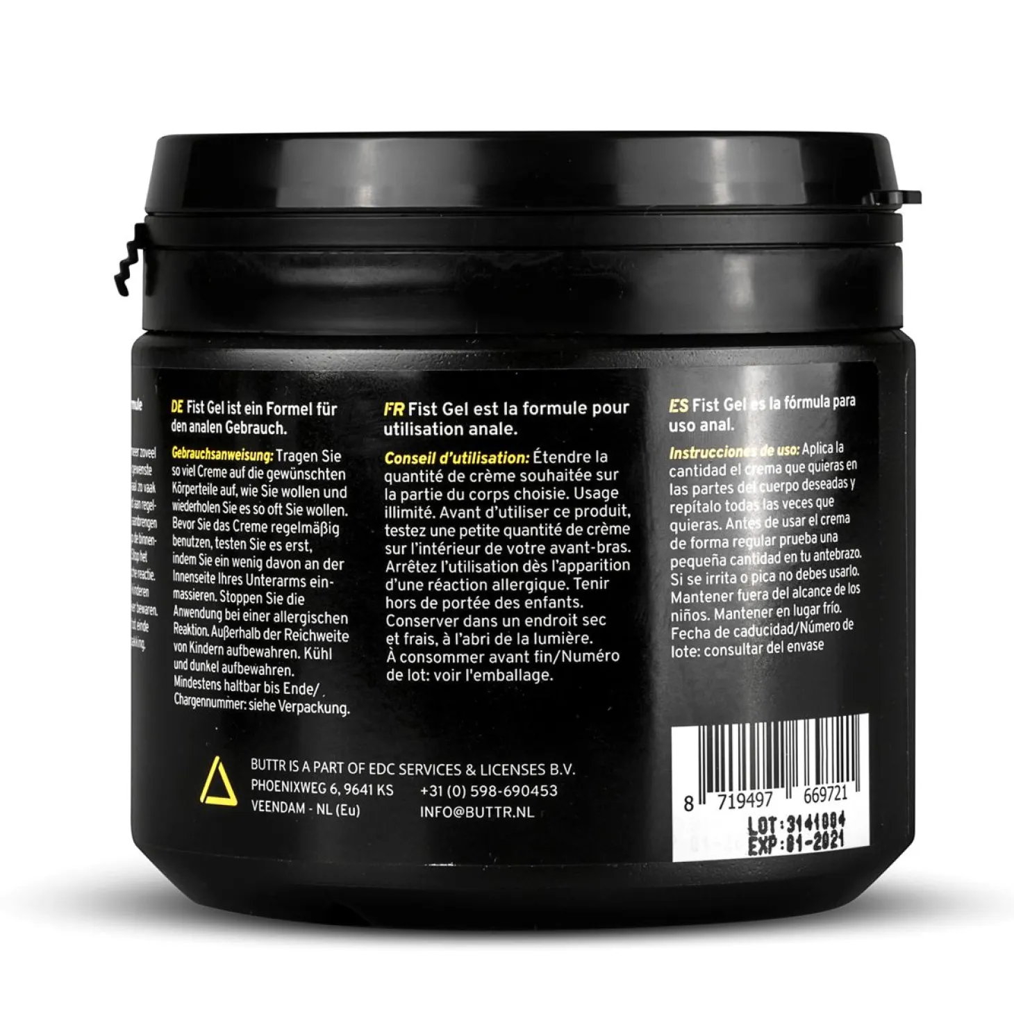 BUTTR - Gel de fisting - 500 ml