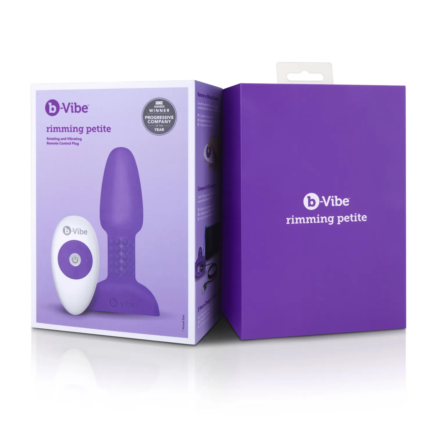 B-Vibe - Rimming Petite Remote Control Plug Purple
