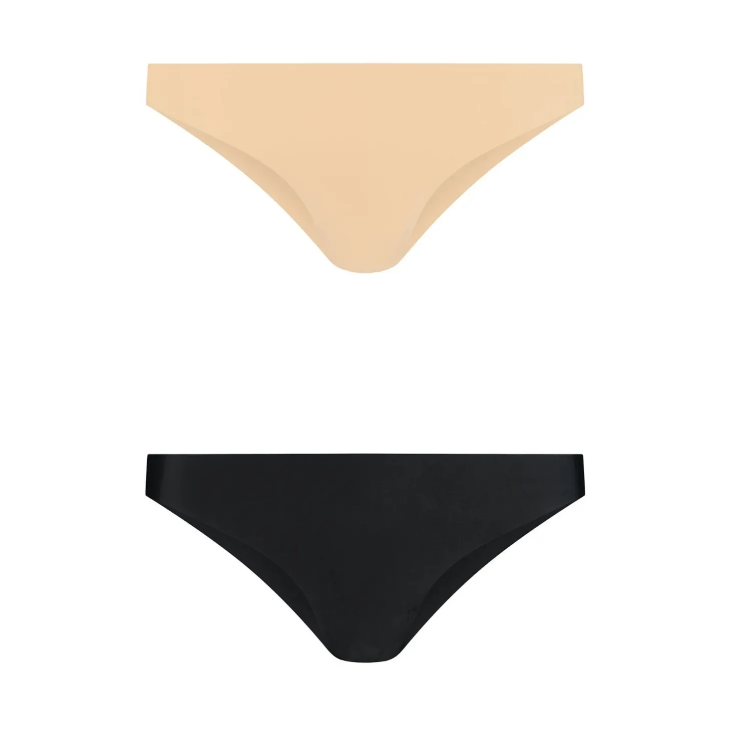 Bye Bra - Invisible Brazilian Nude + Black S
