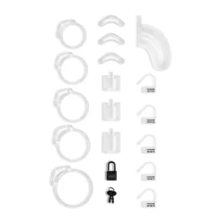 Cage de chasteté Lockdown Transparent - Grand