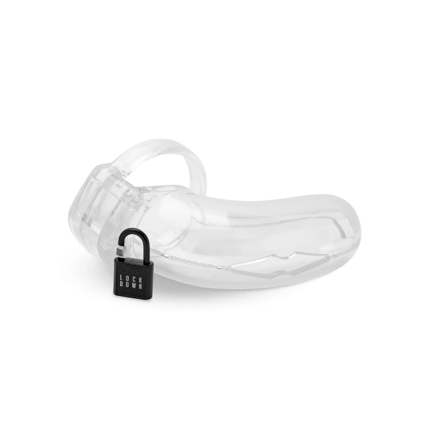 Cage de chasteté Lockdown Transparent - Grand