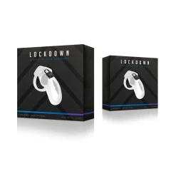 Cage de chasteté Lockdown Transparent - Moyen