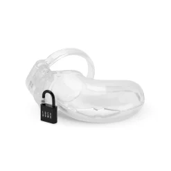 Cage de chasteté Lockdown Transparent - Moyen