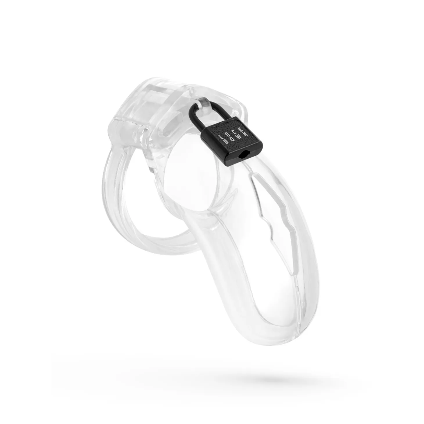 Cage de chasteté Lockdown Transparent - Moyen