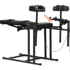 Chaise d'obéissance avec machine à sexe