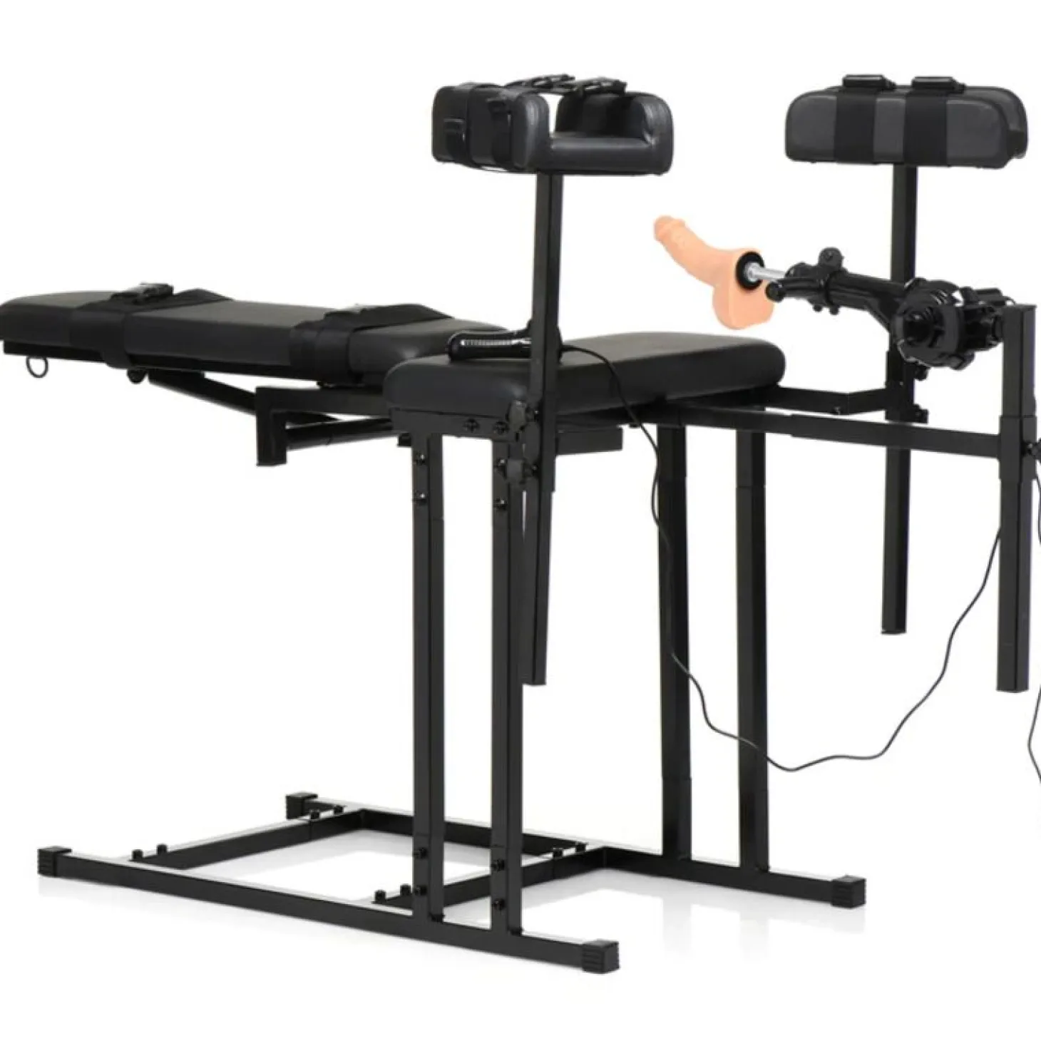 Chaise d'obéissance avec machine à sexe