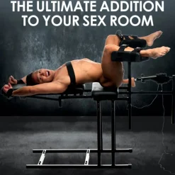 Chaise d'obéissance avec machine à sexe