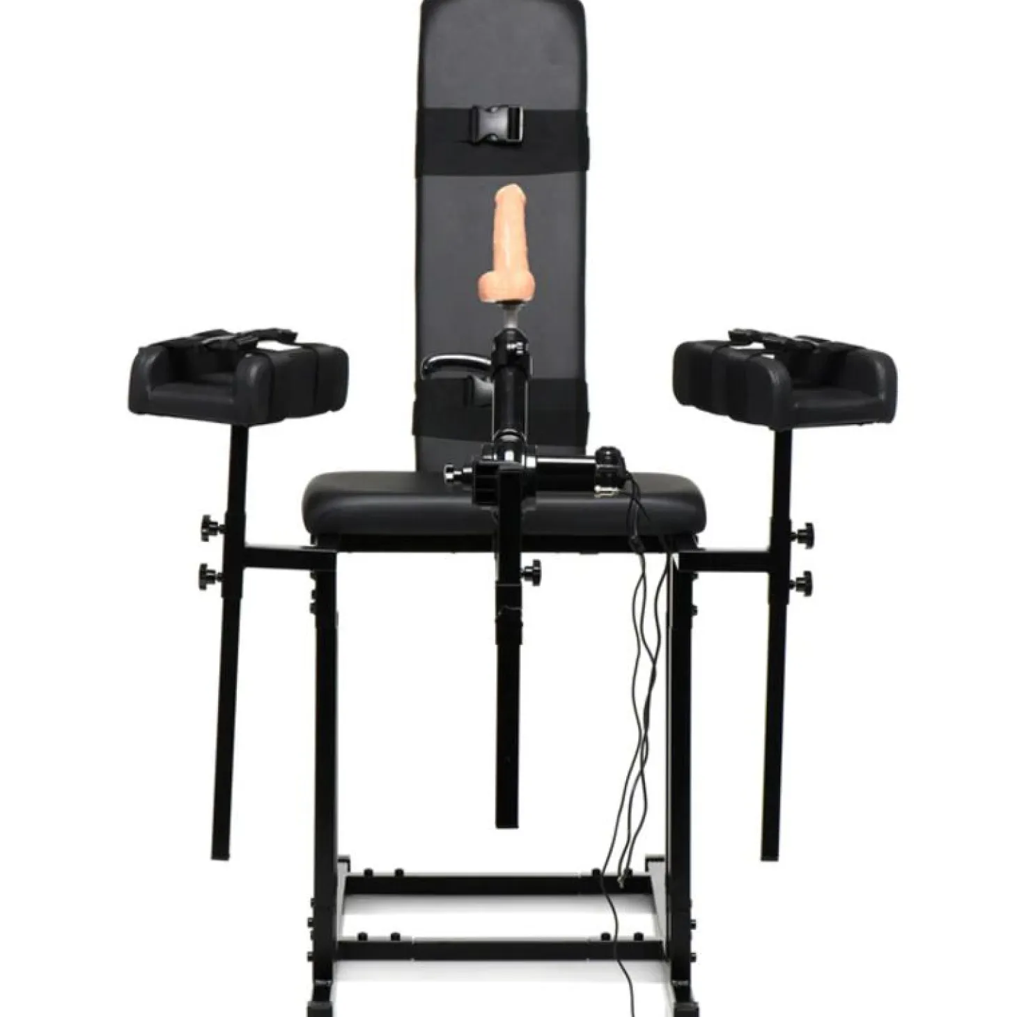 Chaise d'obéissance avec machine à sexe