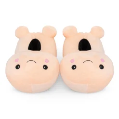 Chaussons en forme de pénis avec un visage souriant - Beige
