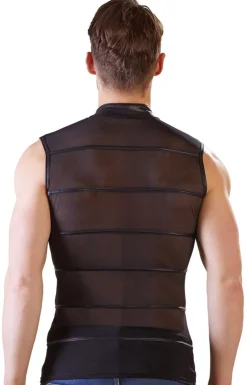 Chemise powernet avec rayures wetlook