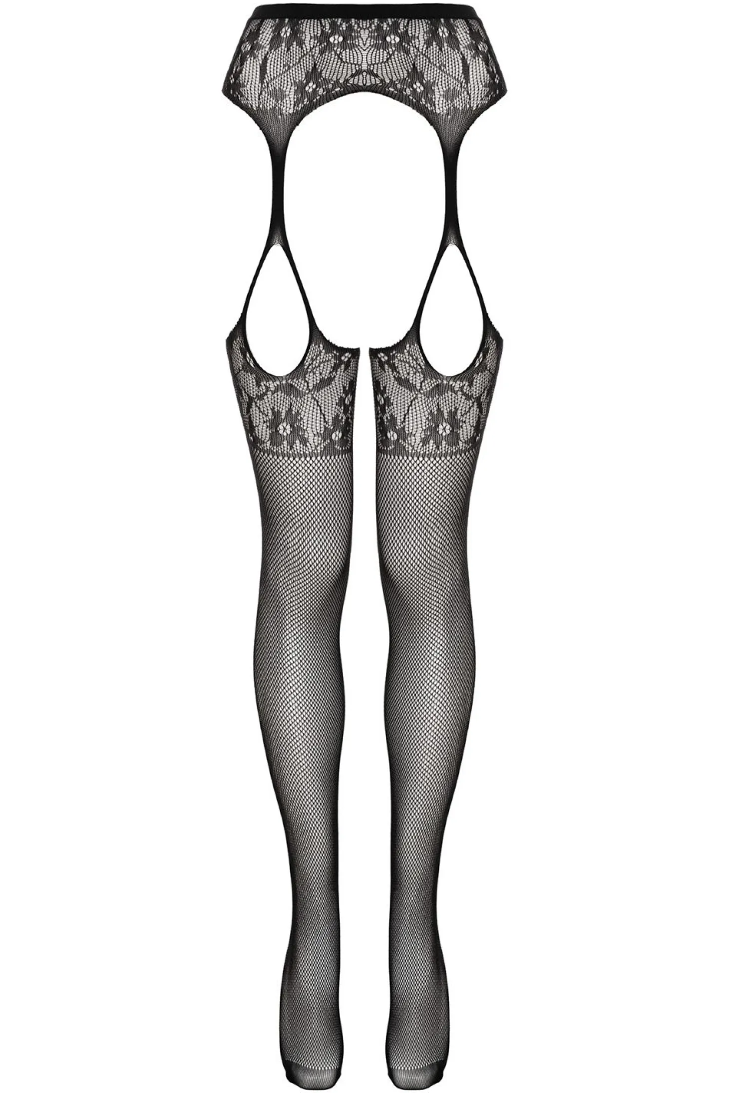 Christine - Collants à jarretelles Sulita - Noir