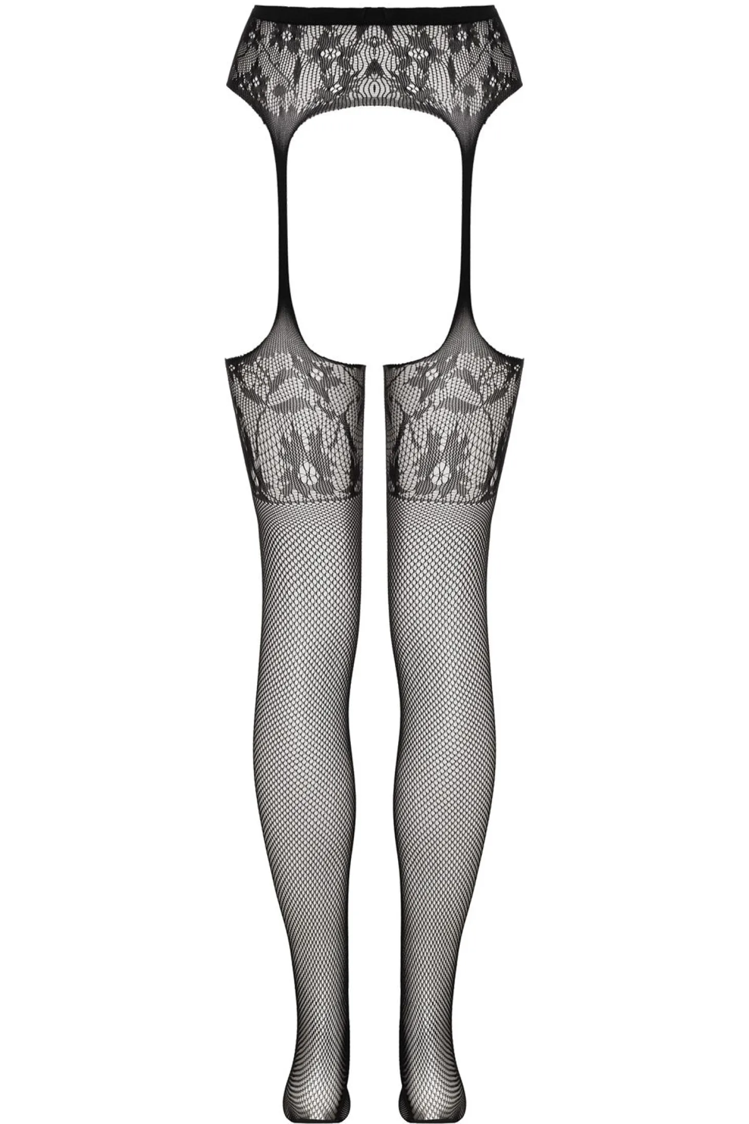 Christine - Collants à jarretelles Sulita - Noir