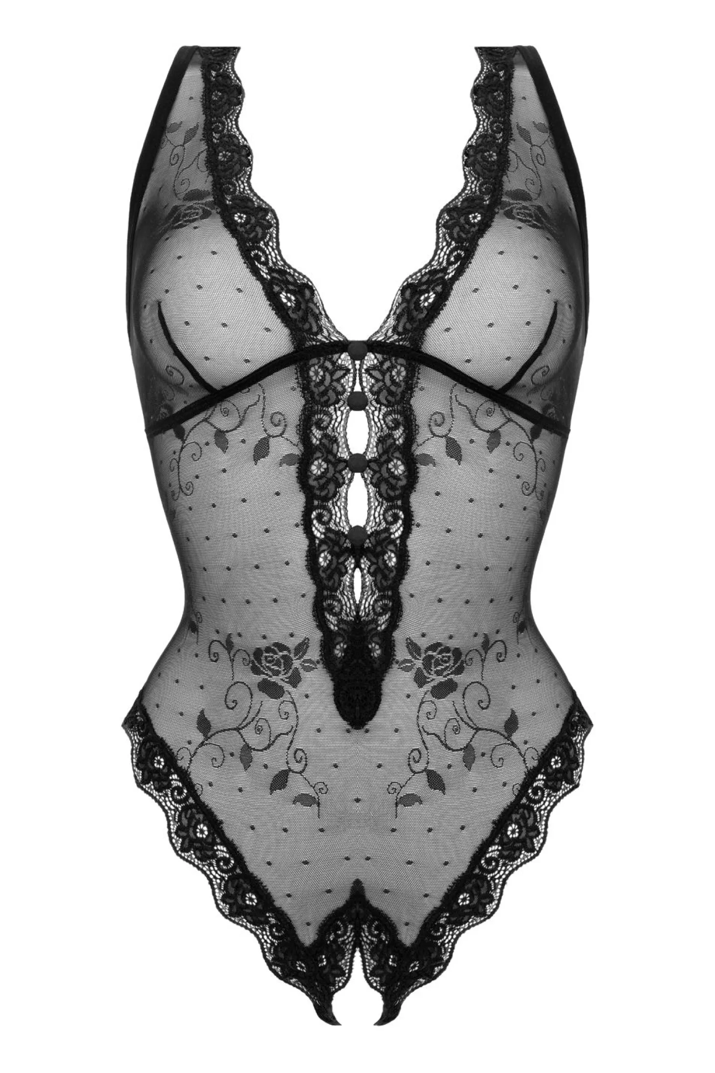 Christine - Crotchless Body Kim - Noir