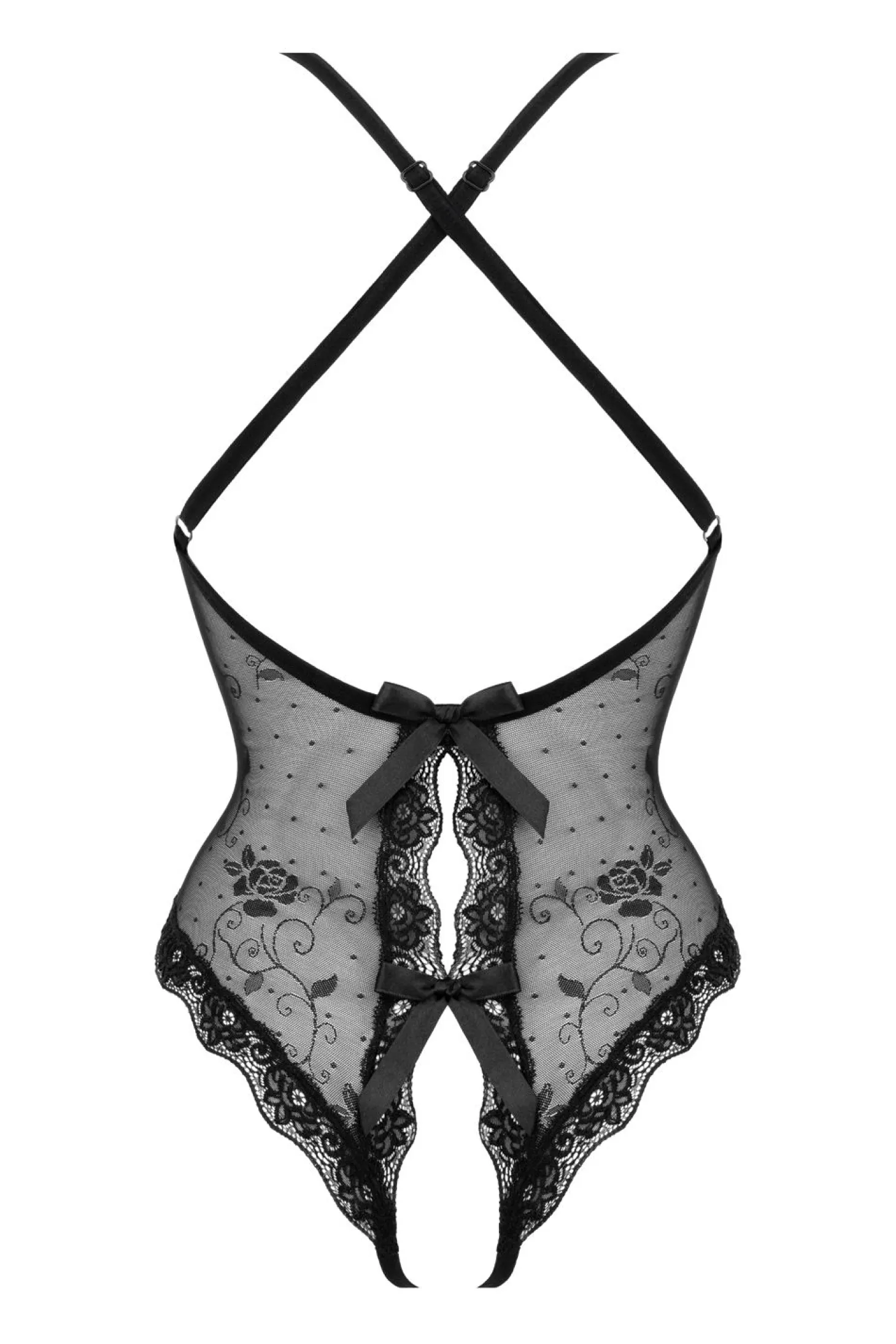 Christine - Crotchless Body Kim - Noir