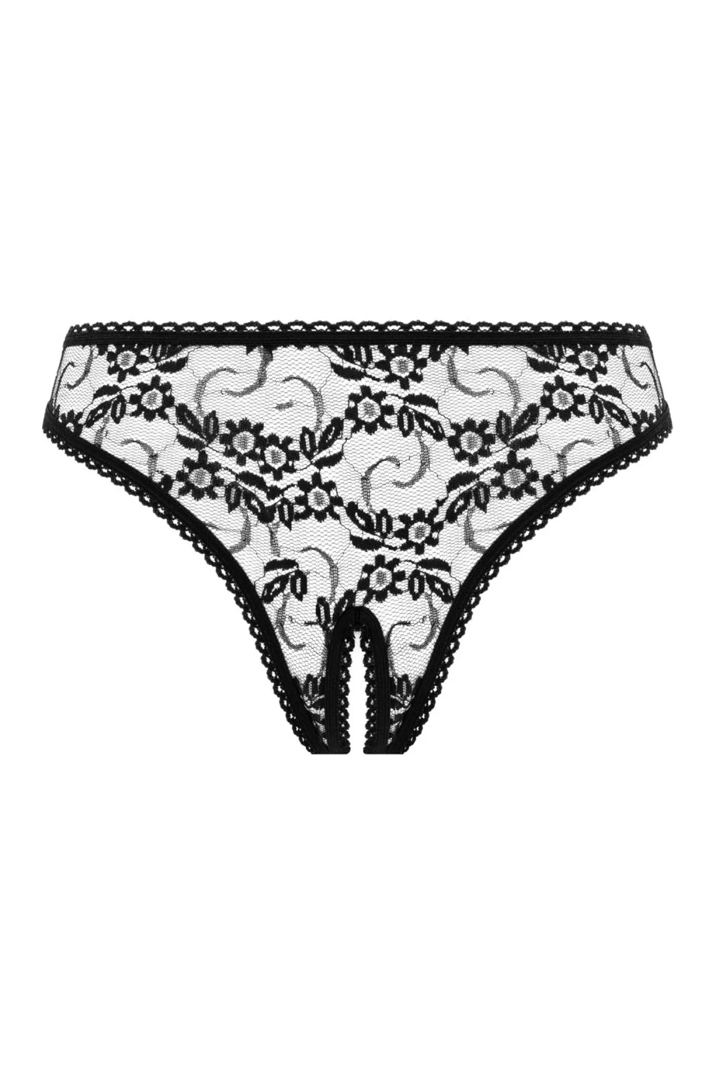 Christine - Culotte Fendue Tara - Noir