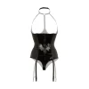 Christine - Dark Desire Body avec bonnets ouverts - Noir