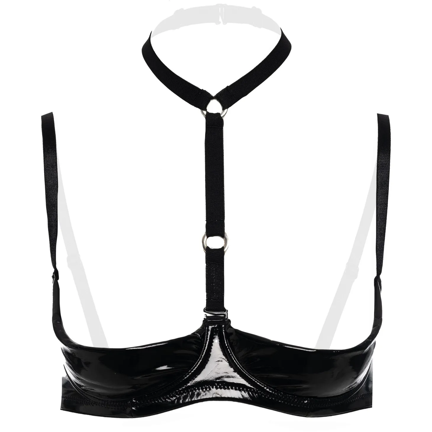 Christine - Dark Desire Soutien-gorge avec bonnets 1/4 - noir